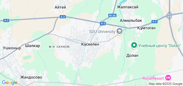Карта г каскелен