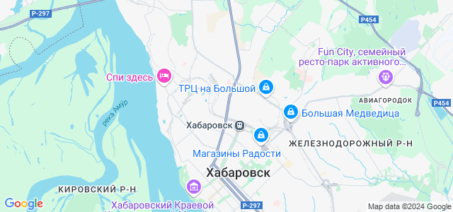 Хабаровск воронеж карта