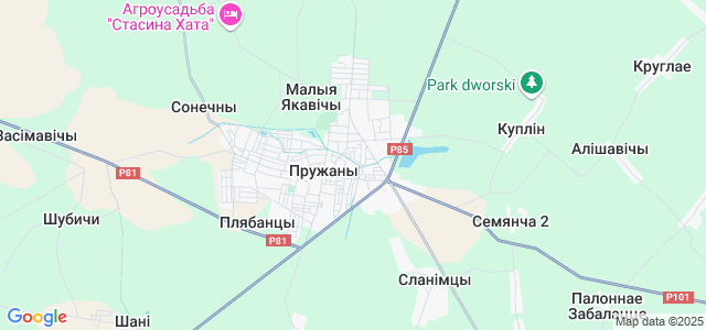 Пружаны карта города